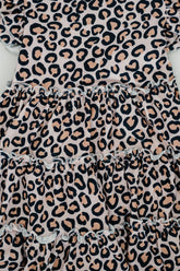 Cheetah Print Three Tiered Dress